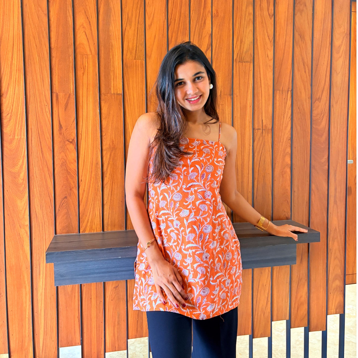 Roohani Spaghetti Strap Kurti