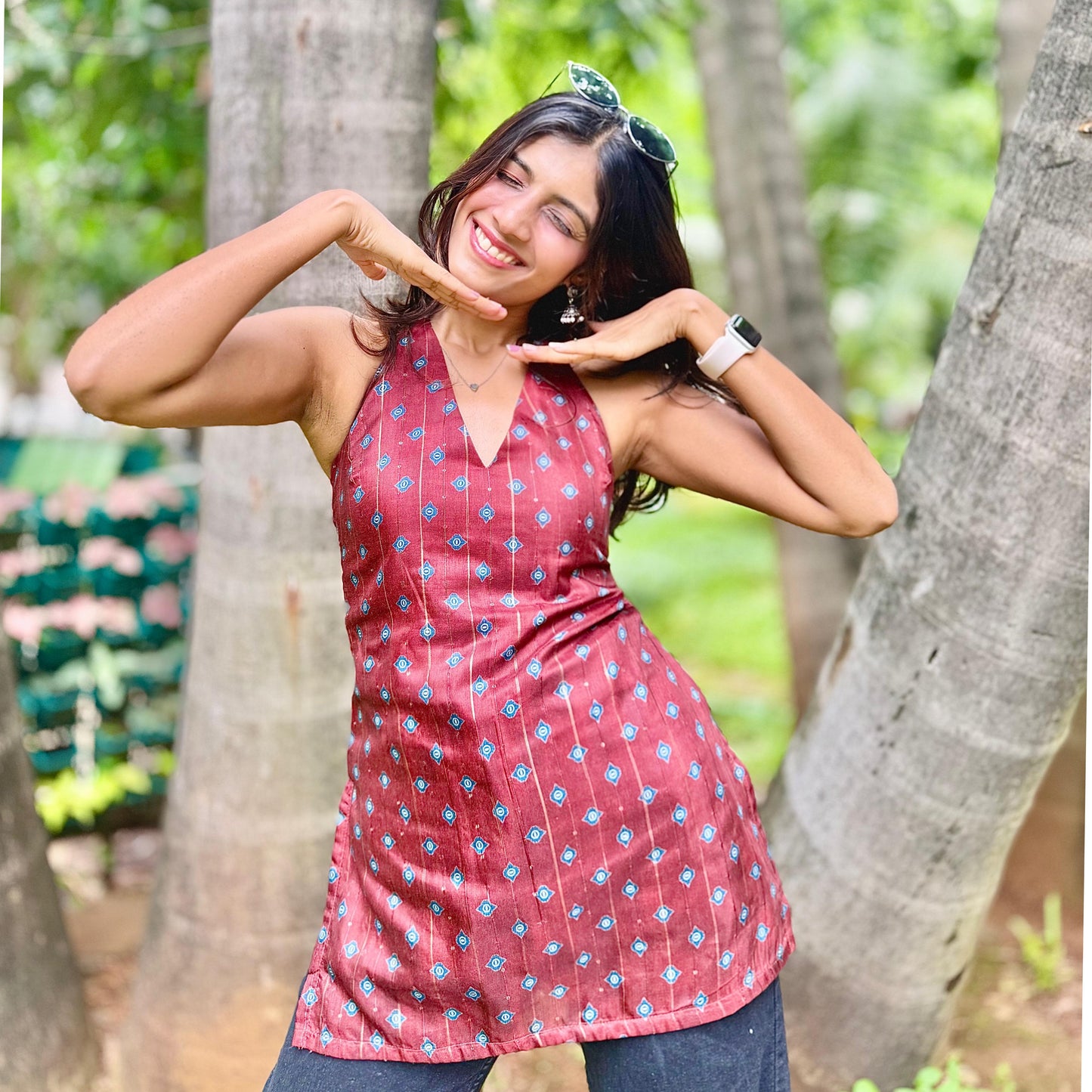 Noor Halterneck Corset Kurti