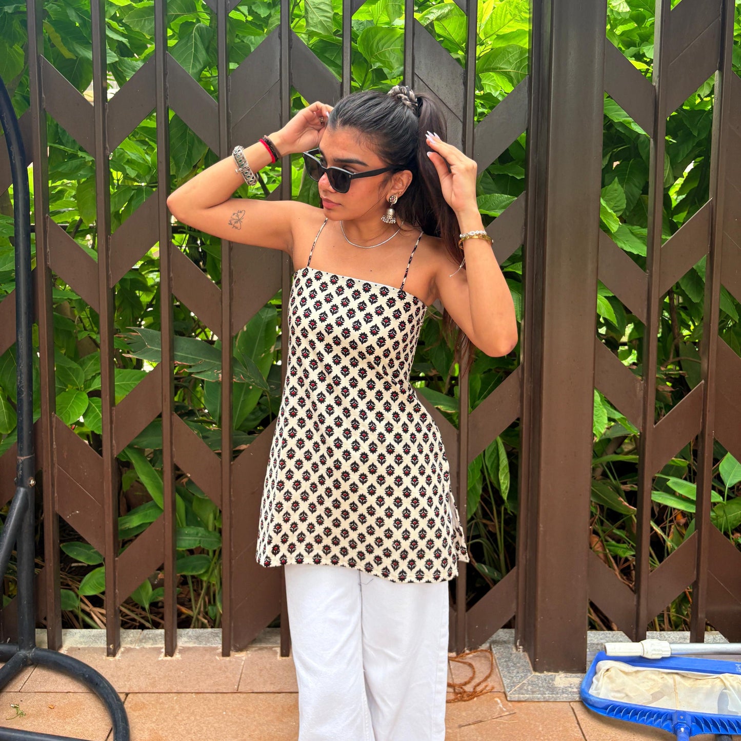 Nazm Spaghetti Strap Kurti