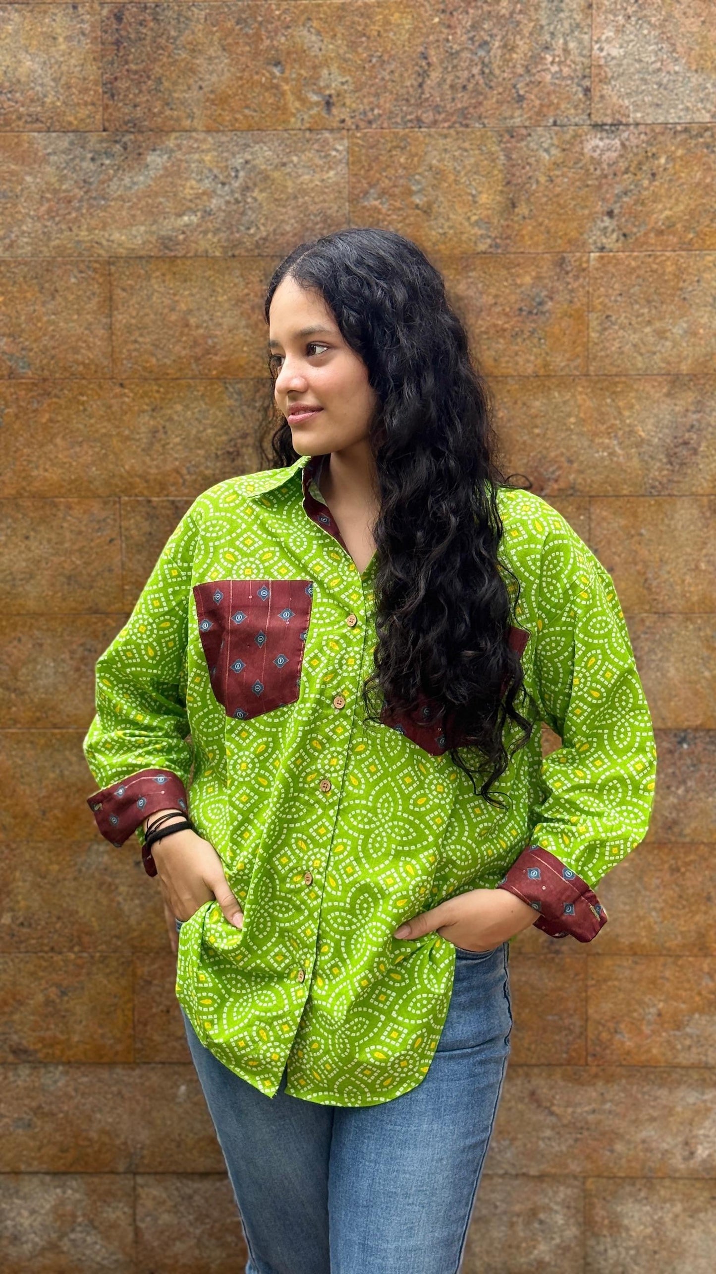 Neem-Terracotta Shirt