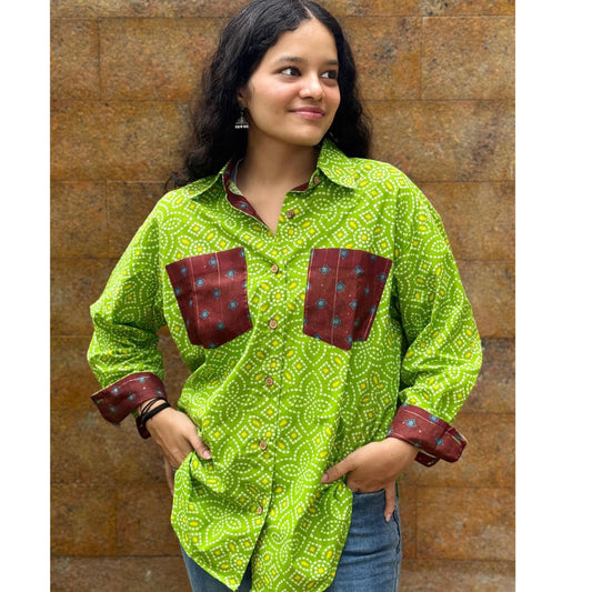 Neem-Terracotta Shirt