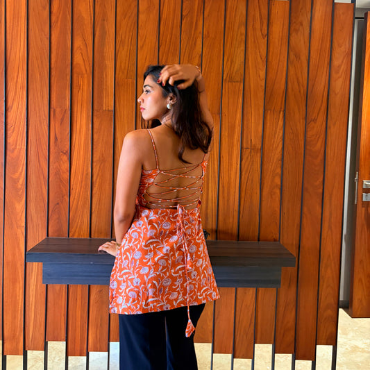 Roohani Spaghetti Strap Kurti