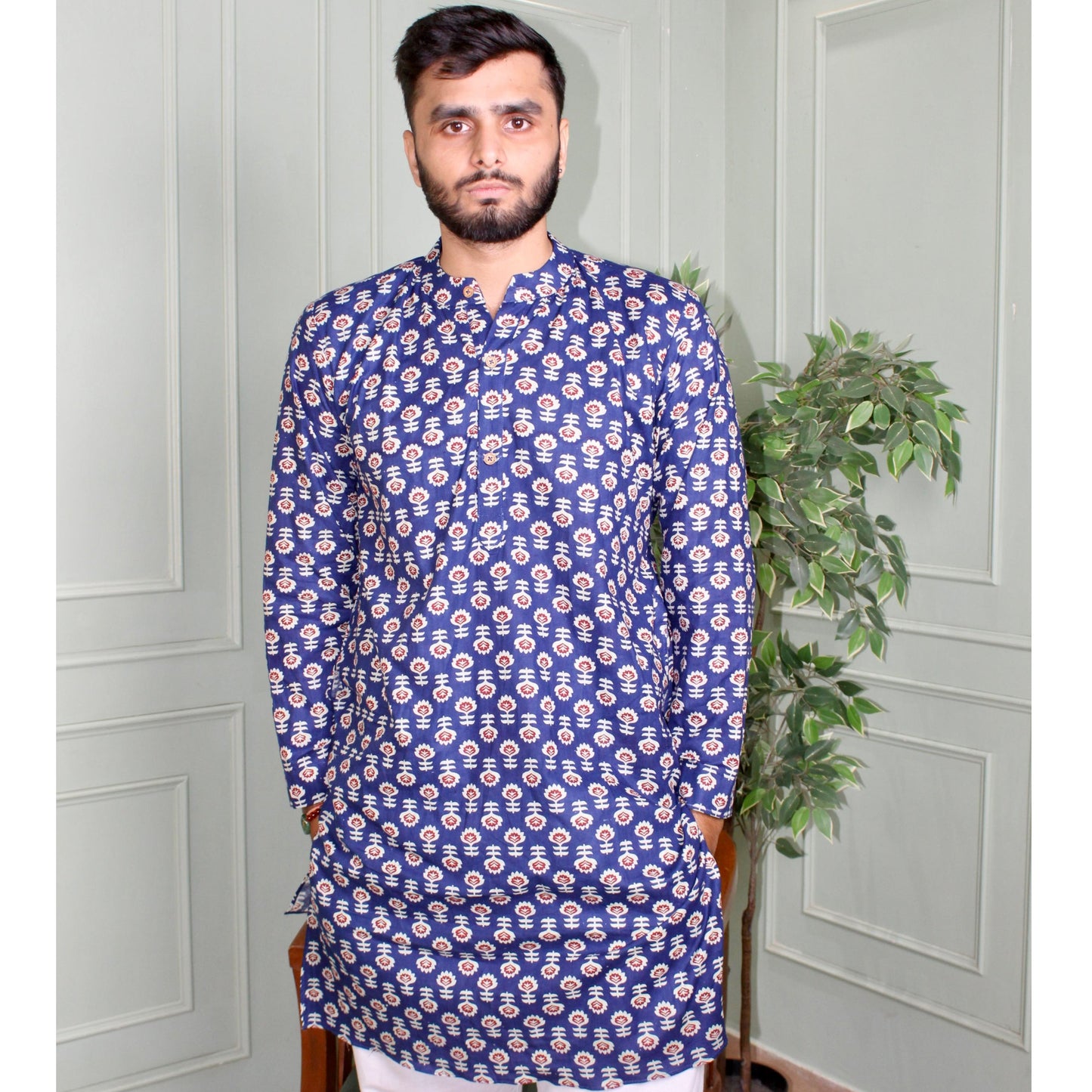 Aditya Royal Blue Kurta
