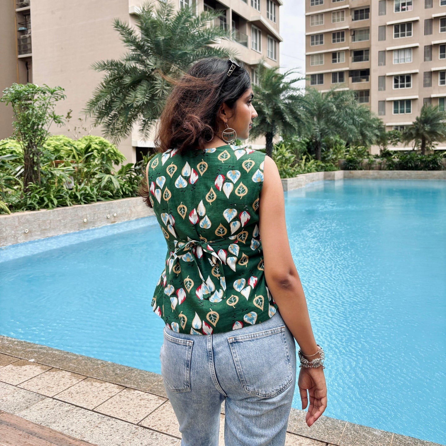 Inaya Handblock Vest Top